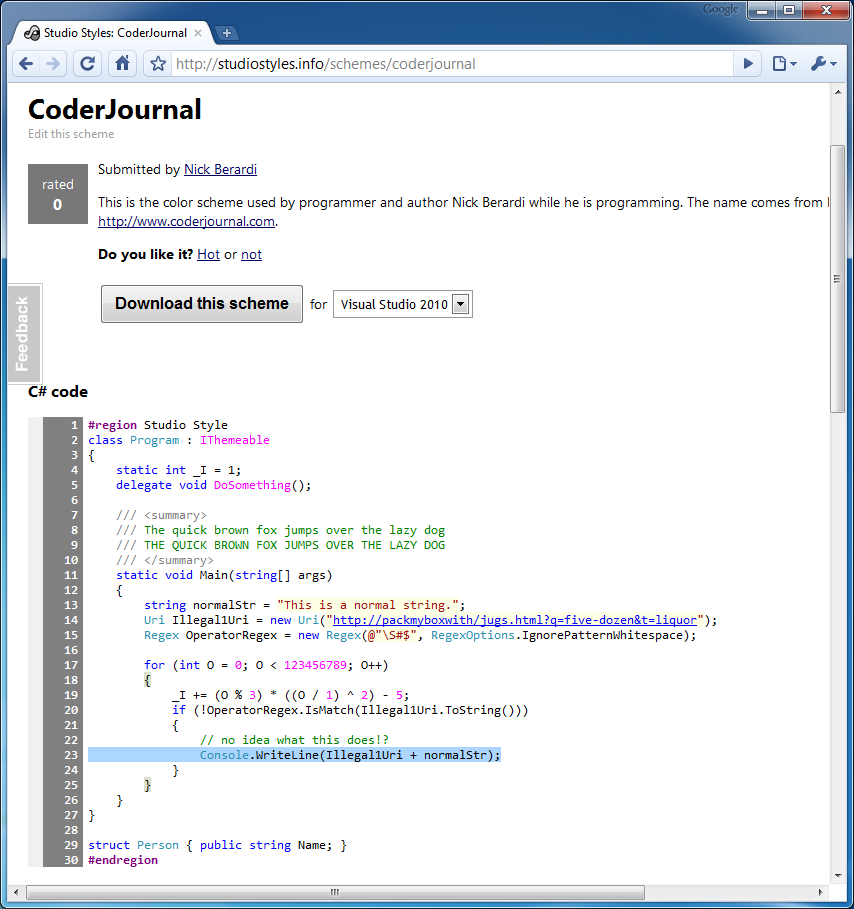 coderjournal-vs-settings